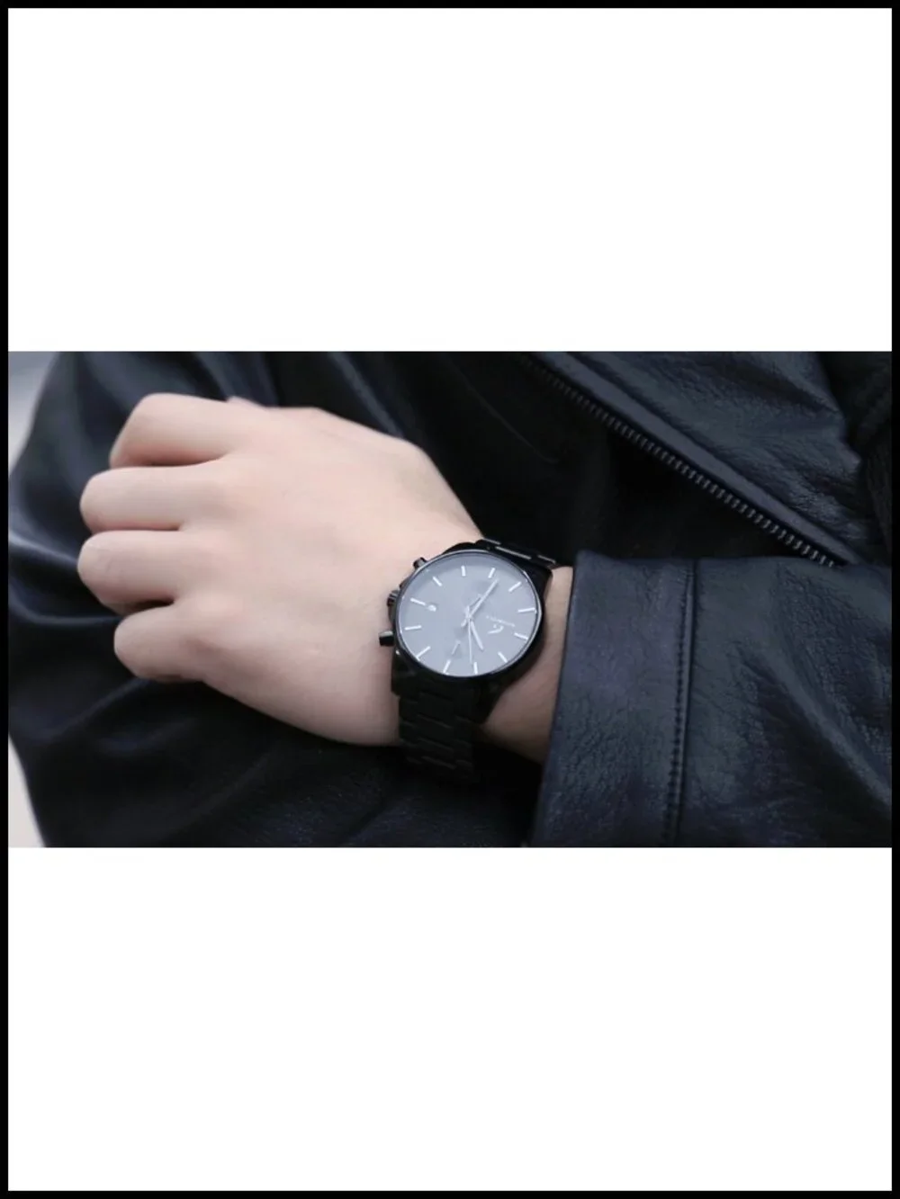 Men's Stainless Steel Chronograph Watch with Date, Japanese Quartz, 3ATM